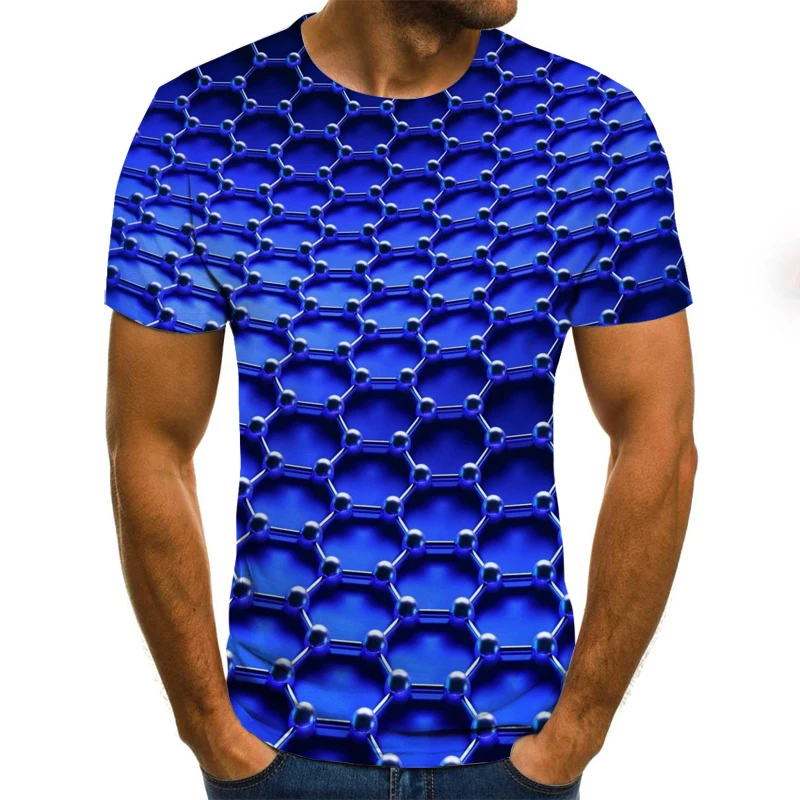 2020 Naują Atvykimo Mados Mens Splash-rašalo 3D Spausdinimo Tees Marškinėliai trumpomis Rankovėmis T-Shirt O Kaklo Streetwear Harajuku Palaidinė Viršūnės