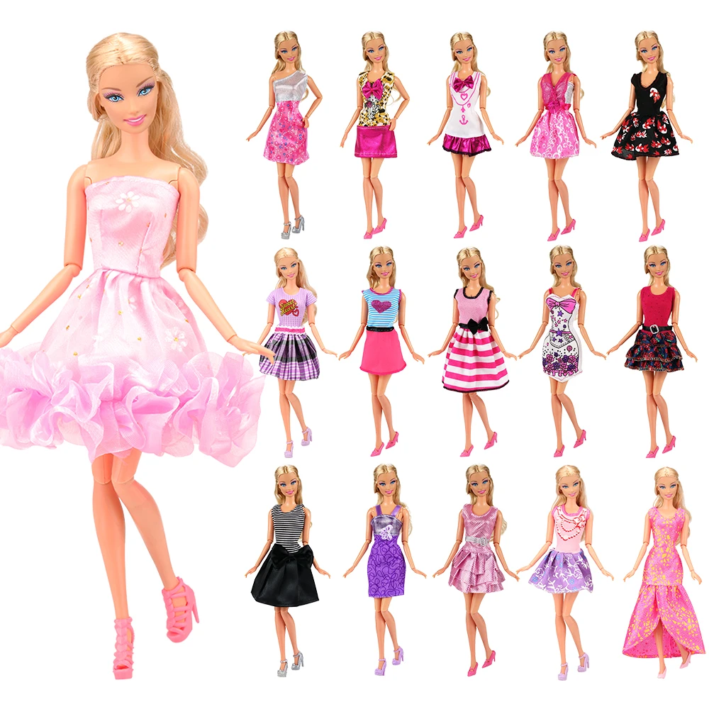 22 straipsniai/Set Vaikams, Žaislai Aksesuaras =12 lėlės Suknelė atsitiktinis+10 Batus Princesė Mūsų kartos lėlės Drabužių, Aksesuarų Barbie Dovana