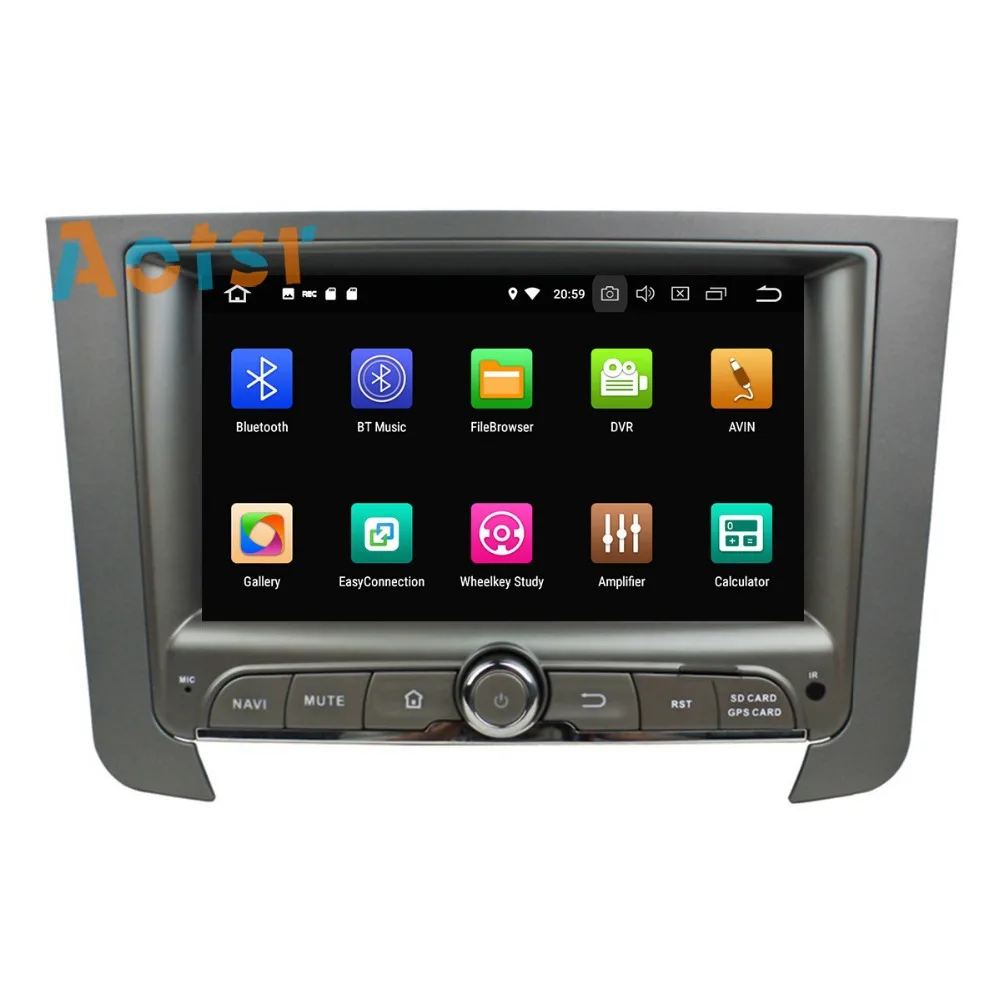 2Din Android 8.0 Automobilio multimedijos Grotuvas Autoradio GPS Navigacija SsangYong REXTON M. 4+32G 9 colių BT wifi, DVD grotuvas