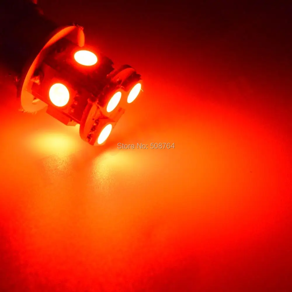 2vnt 6 V Balta Raudona Geltona Automobilio Moto 1156 5050 Uodega Posūkio Signalo 9 SMD LED Lemputė Lemputė Lemputė BA15S P21W