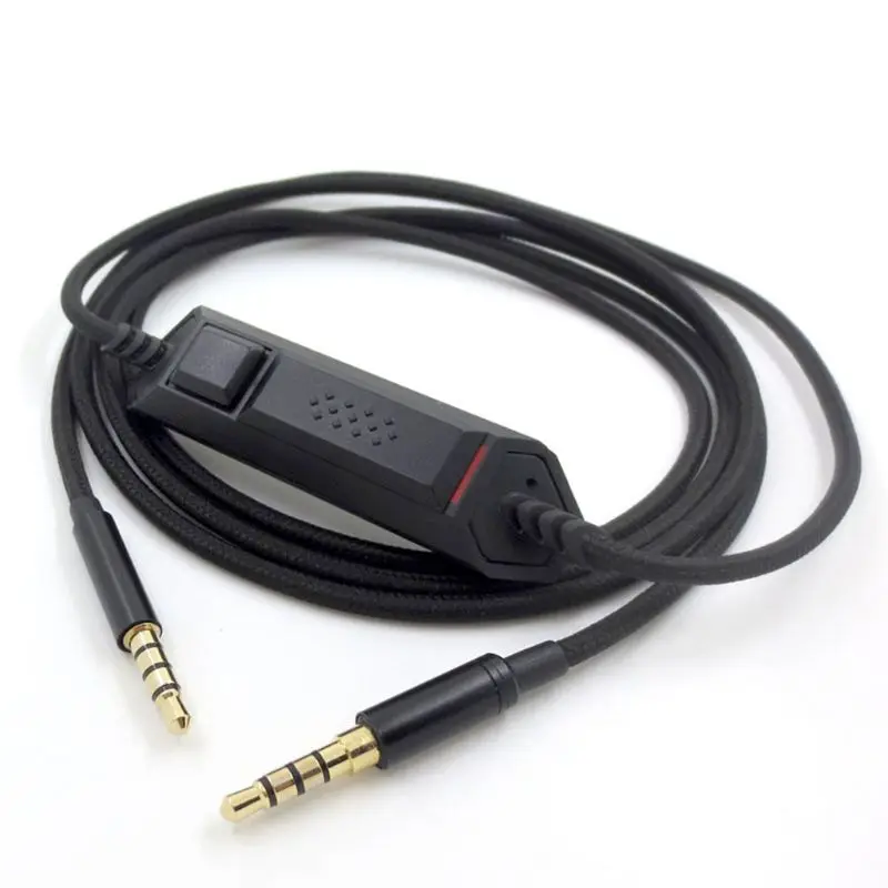 3.5 mm Audio Kabelis Inline Kontrolės Logitech G633 G933 Žaidimų Ausinės Ausinių