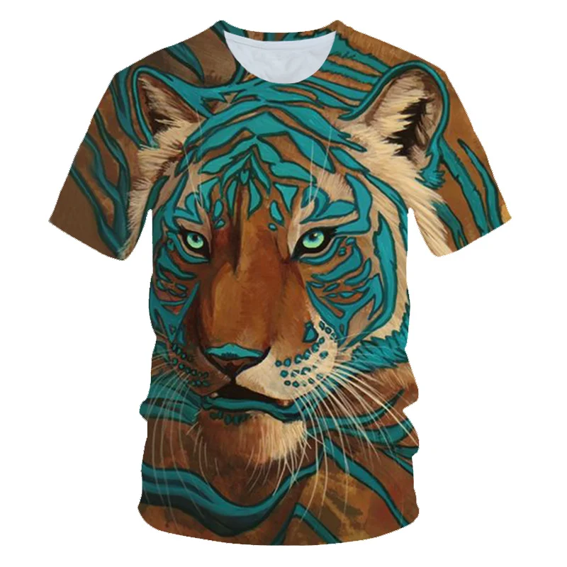 3D vaikai juokingi gyvūnų fox T-shirt harajuku T-marškinėliai, vyriški ir moteriški marškinėliai mados vasaros top hip-hop T-shirt streetwear