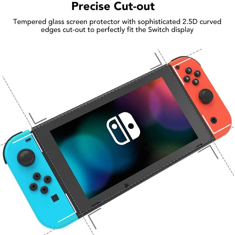 3Pcs Apsauginis Stiklas Nintendo Jungiklis 2017 Grūdintas Stiklas Screen Protector For Nintendo Jungiklis NR Stiklo 6.2 colių Ekrano Plėvelė