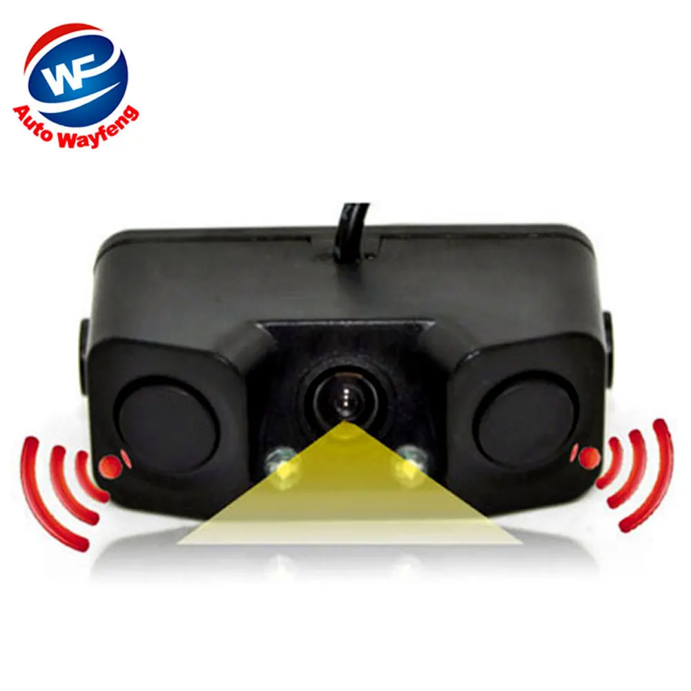 3in1 Vaizdo Stovėjimo Pagalbos Automatinės Atsarginės kopijos Radaras Su Galinio vaizdo Kamera + 4.3 colių LCD Automobilio galinio vaizdo Veidrodis Stebėti Vaizdo Stovėjimo aikštelė