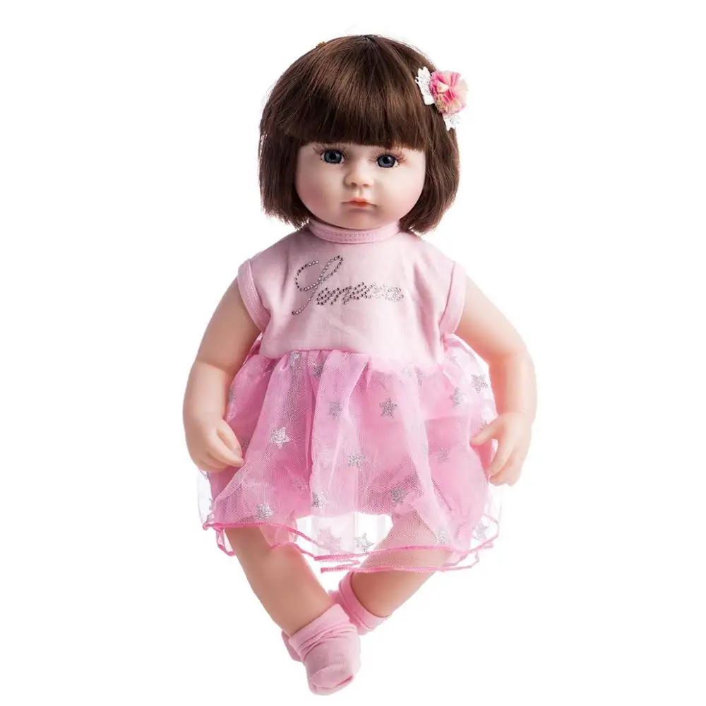 42cm Tikroviška Reborn Baby Doll, Aukštos Kokybės Silikono Vaikai Partneris Pav Žaislų Mergaitėms Įdaryti Bebe Lėlės