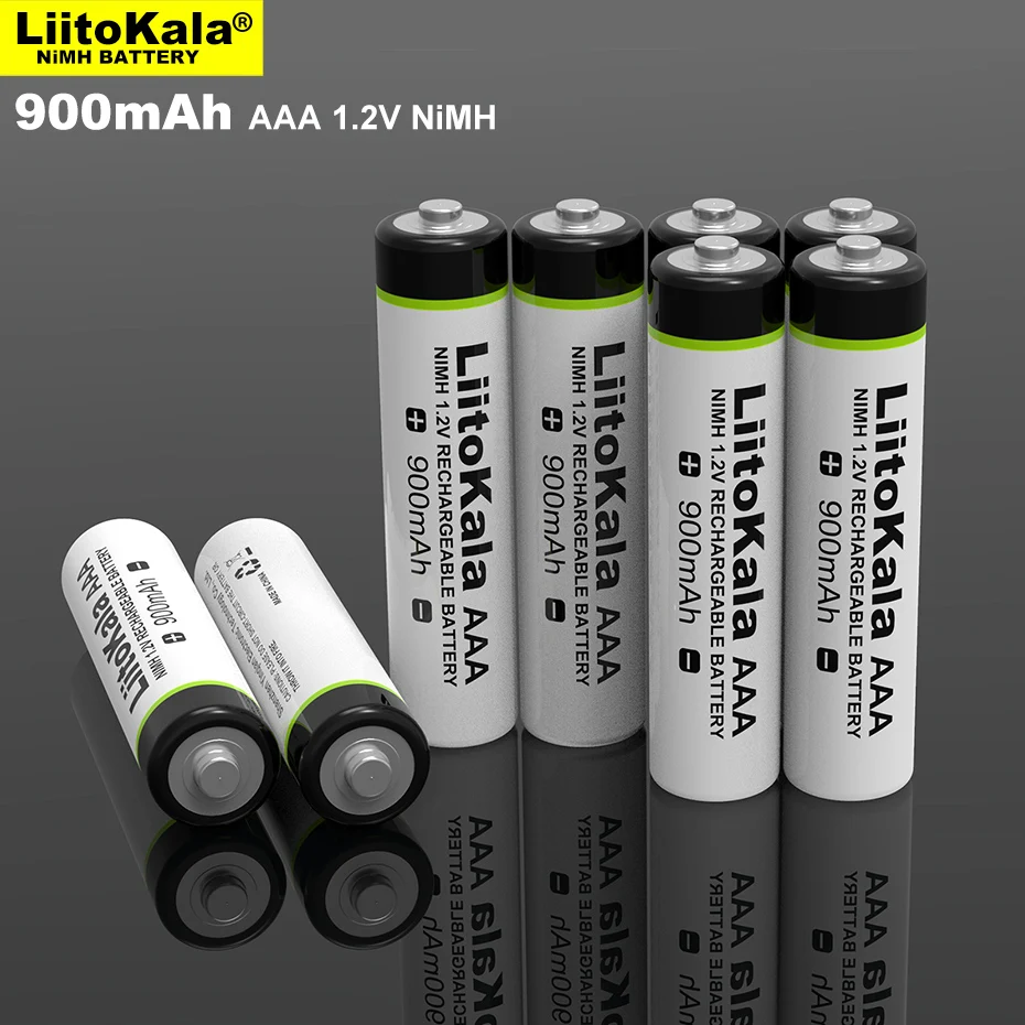 4pcs Liitokala 1.2 V AA 2500mAh Ni-MH baterija + 4pcs AAA 900mAh Temperatūros ginklą nuotolinio valdymo pelės baterijas