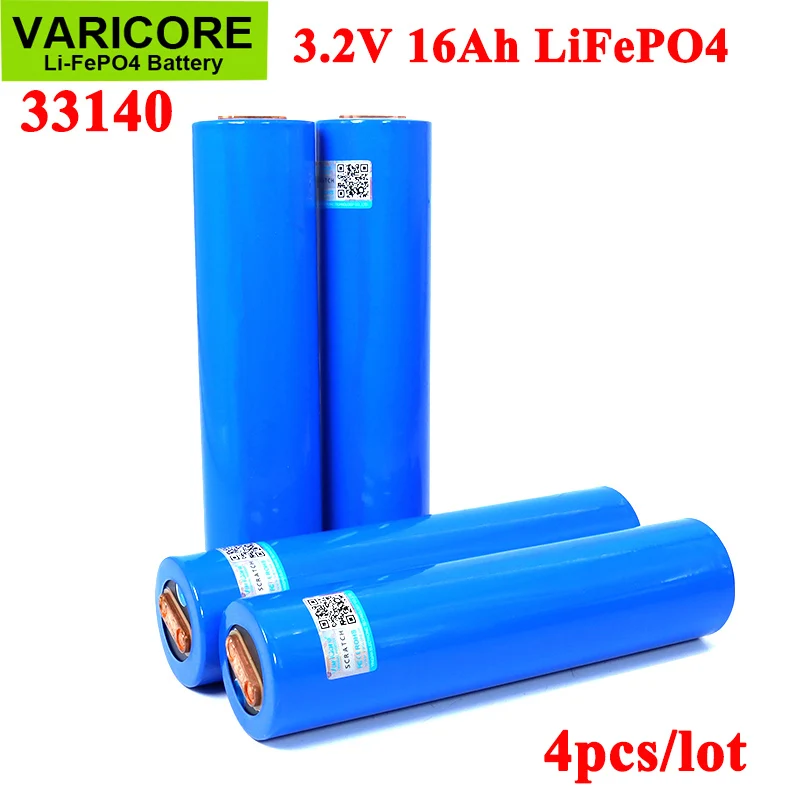 4pcs VariCore 3.2 V 33140 15Ah lifepo4 Ląstelių Ličio-geležies phospha 16000mAh už 4S 12v ebike e-scooter power tools Baterija