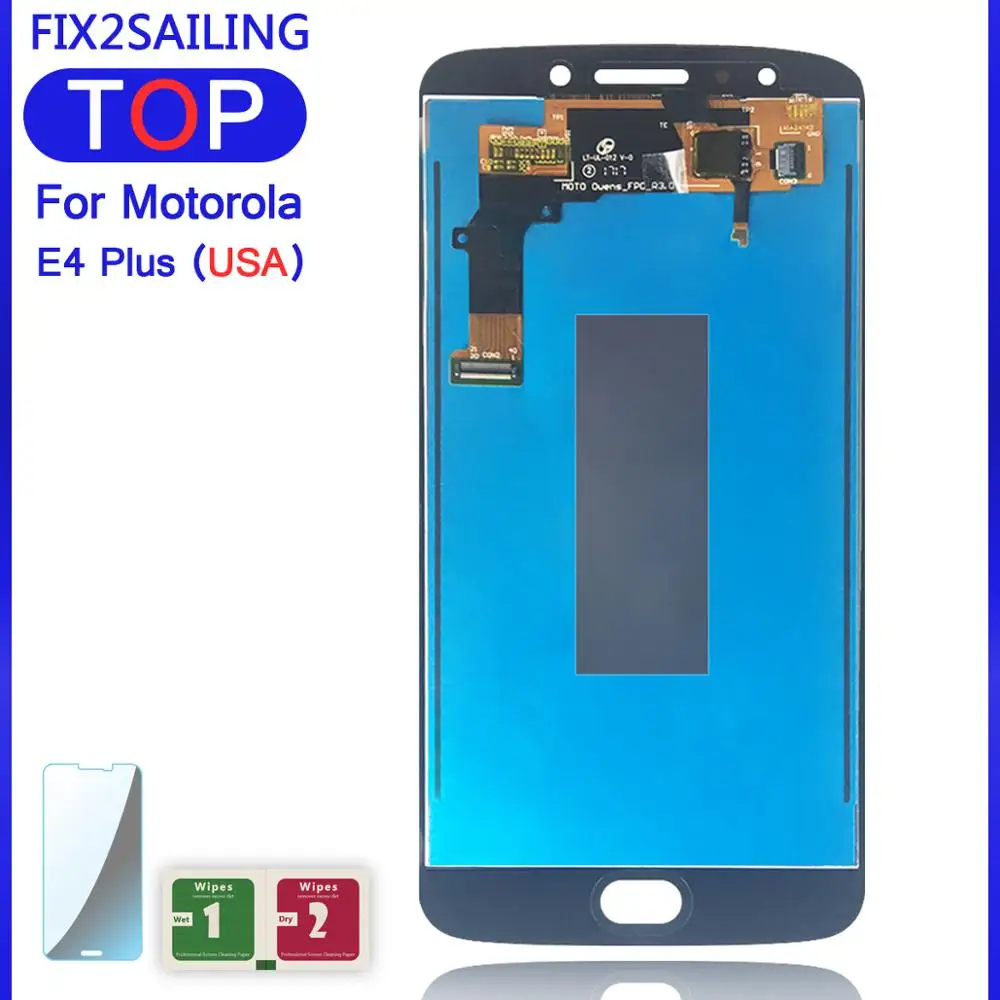 5.5' Lcd E4 Plius Motorola Moto E4 Plius XT1775 JAV Versija, Darbo LCD Ekranas Jutiklinis Ekranas skaitmeninis keitiklis Asamblėja
