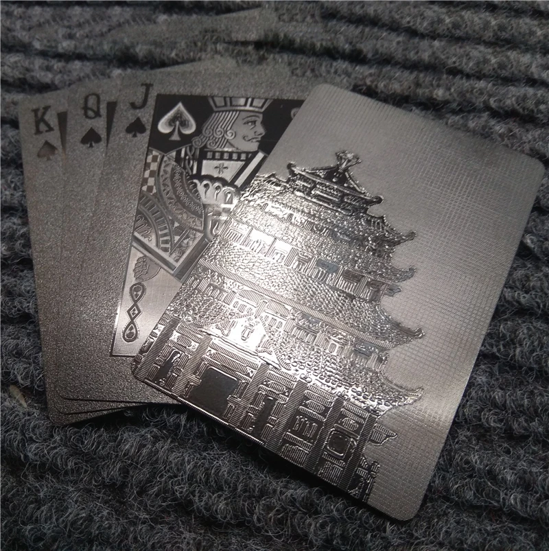 54pcs Vandeniui Juodo Plastiko Kortų Kolekciją Black Diamond, Pokerio, Kortas, Kūrybos Dovana, Standartinės Kortos