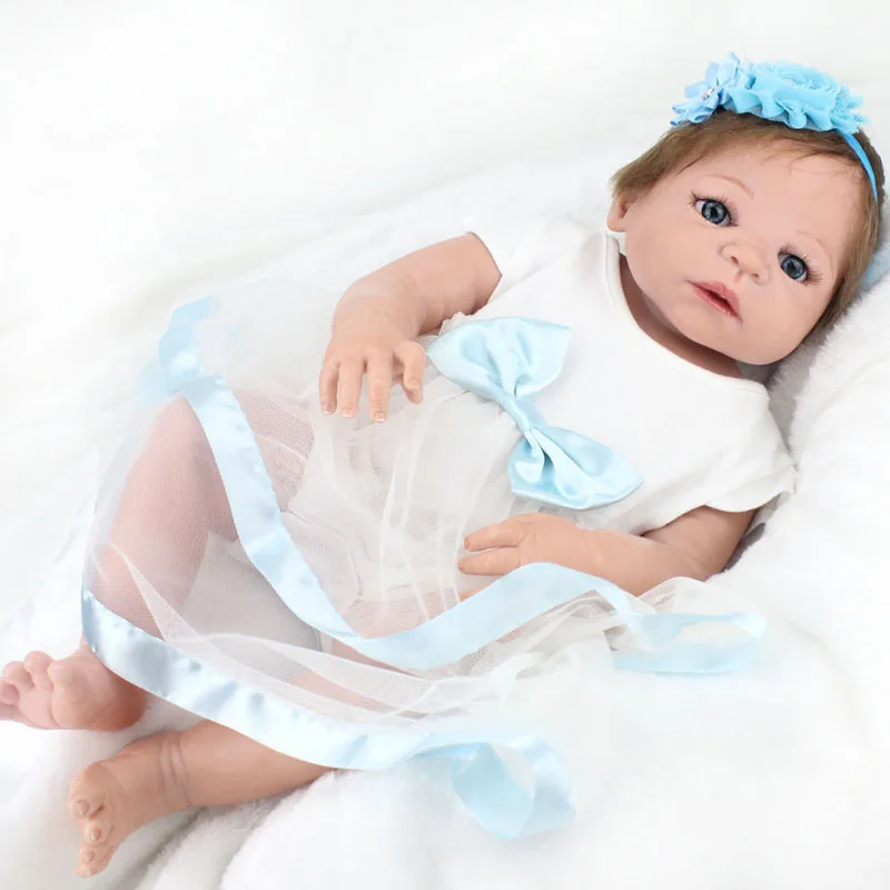 55 cm bebe mergina atgimsta Vertus implantuoti plaukų boneca lėlės reborn menina de silikono menina žaislai vaikams, kūdikiams gyvas mergina žaislai