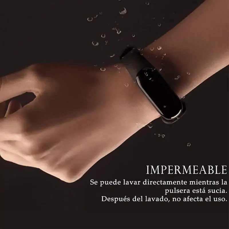 ALLOYSEED Silikono Watchband Apyrankę, Dirželį Xiaomi Mi Juosta 4 3 Pakeitimas Riešo Dirželis Miband 3 4 Wriststrap Priedai