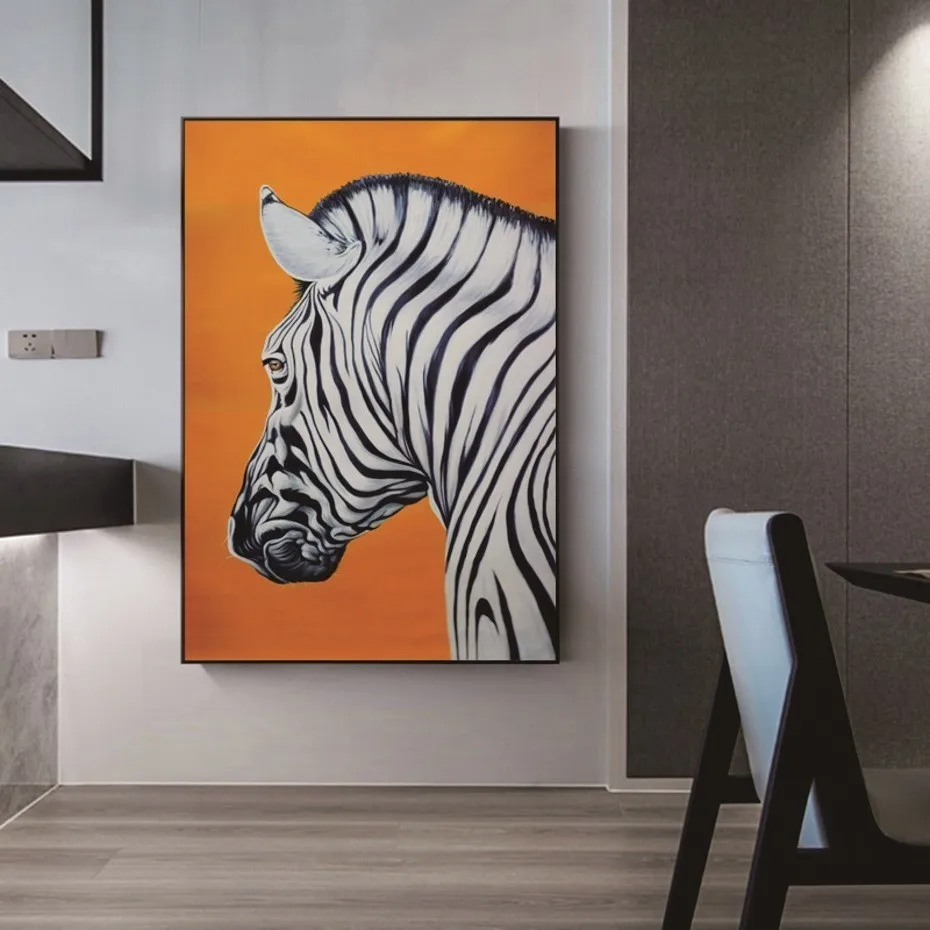 Abstrakti Zebra Gyvūnų Orange 