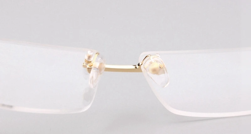 Aukštos kokybės akiniai MB390 titano woodenlegs frameless akinius rėmo trumparegystė vyrų ir moterų kvadrato optinio skaitymo akiniai