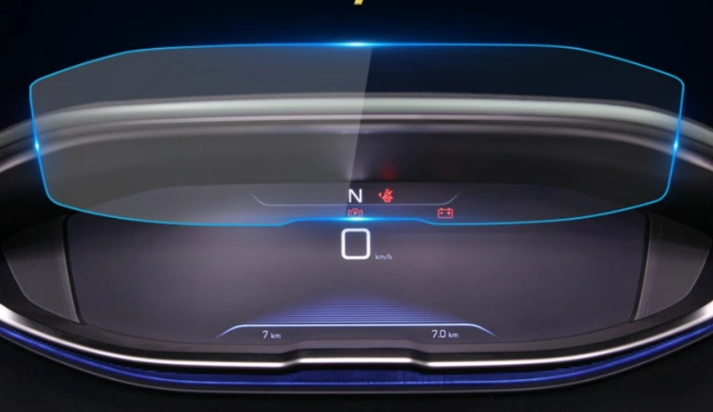 Automobilių Navigtion Grūdintas Stiklas LCD Ekrano Apsauginės Plėvelės Lipdukas prietaisų Skydelio apsauga Peugeot 3008 5008 2017 2018 2019 Priedai