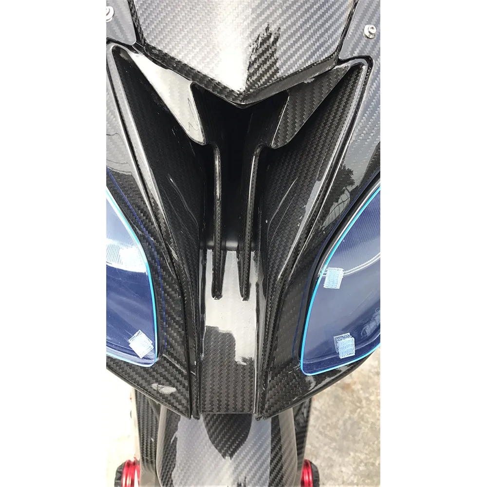 BMW S1000RR 2016 2017 2018 Motociklo Priekiniai Galvos Nosies Gaubtas Oro Įsiurbimo Anglies Pluošto Lauktuvės Apvalkalas Apsauginis Dangtelis