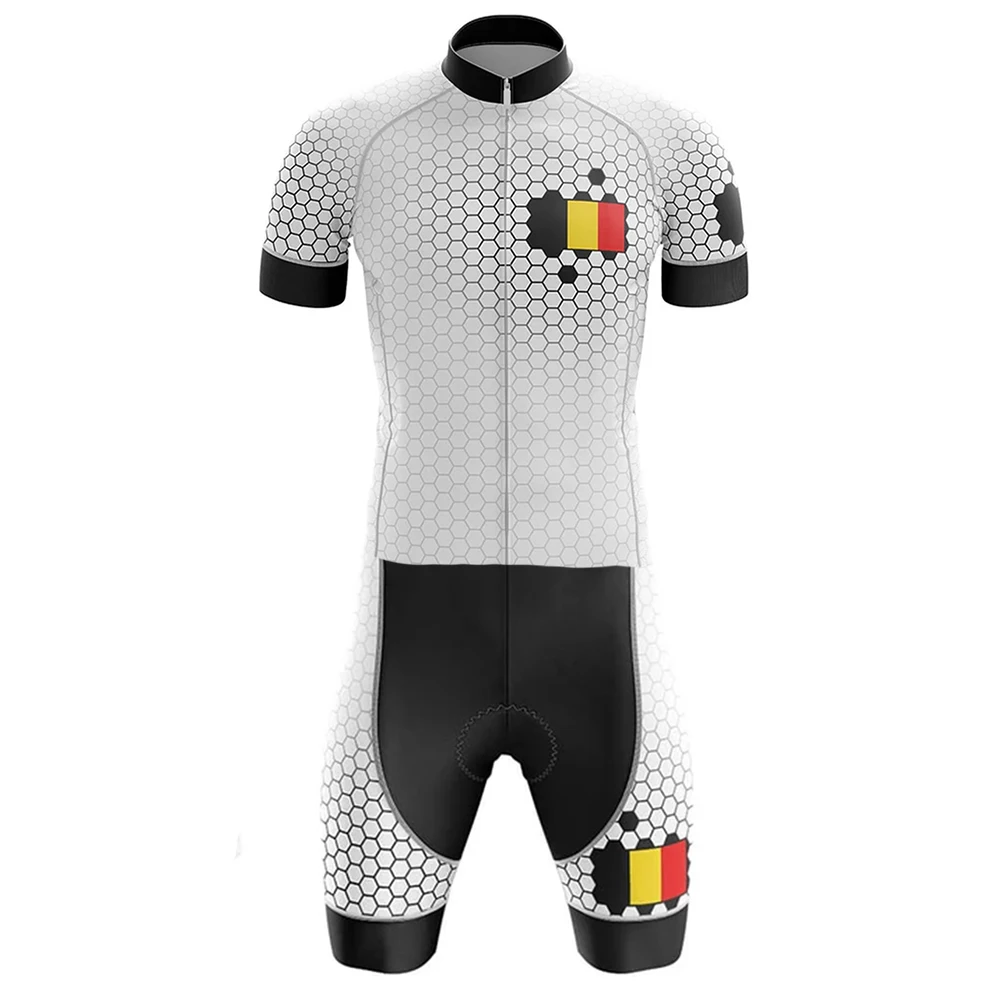 Belgija triatlonas 20D gelio MTB skinsuit dviratininkas dviračių džersis nustatyti vyrų Quick Dry Dviratį dviračiu drabužių roupa ciclismo masculino
