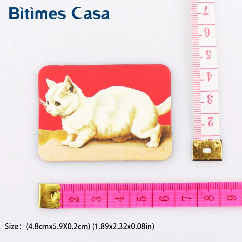 Bitimes 24 VNT Cute Kačių Šaldytuvas, Šaldytuvo Magnetų Rinkinys Namų Puošybai Gyvūnų Katės Dizaino Magnetinius Lipdukus Kelionės Suvenyras
