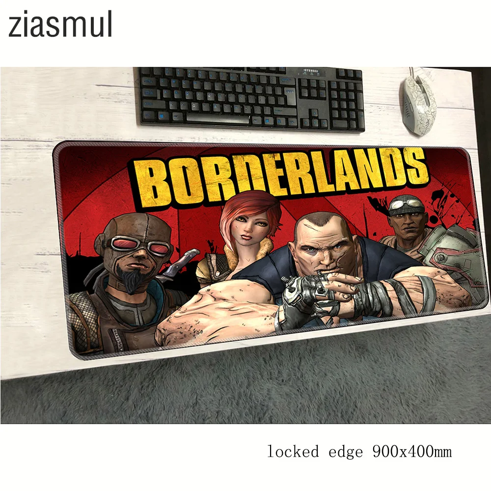 Borderlands pelės mygtukai 900x400x2mm kilimėliai Populiarus Kompiuterio pelės kilimėlis žaidimų reikmenys didelis kilimėlis keyboard games pc gamer