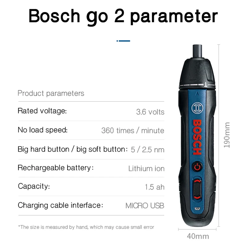 Bosch Eiti 2 Eectric Atsuktuvų Rinkinys 3.6 V Įkrovimo Bosch Eiti Automatinis Atsuktuvas Daugiafunkcinis Rankinis Grąžtas