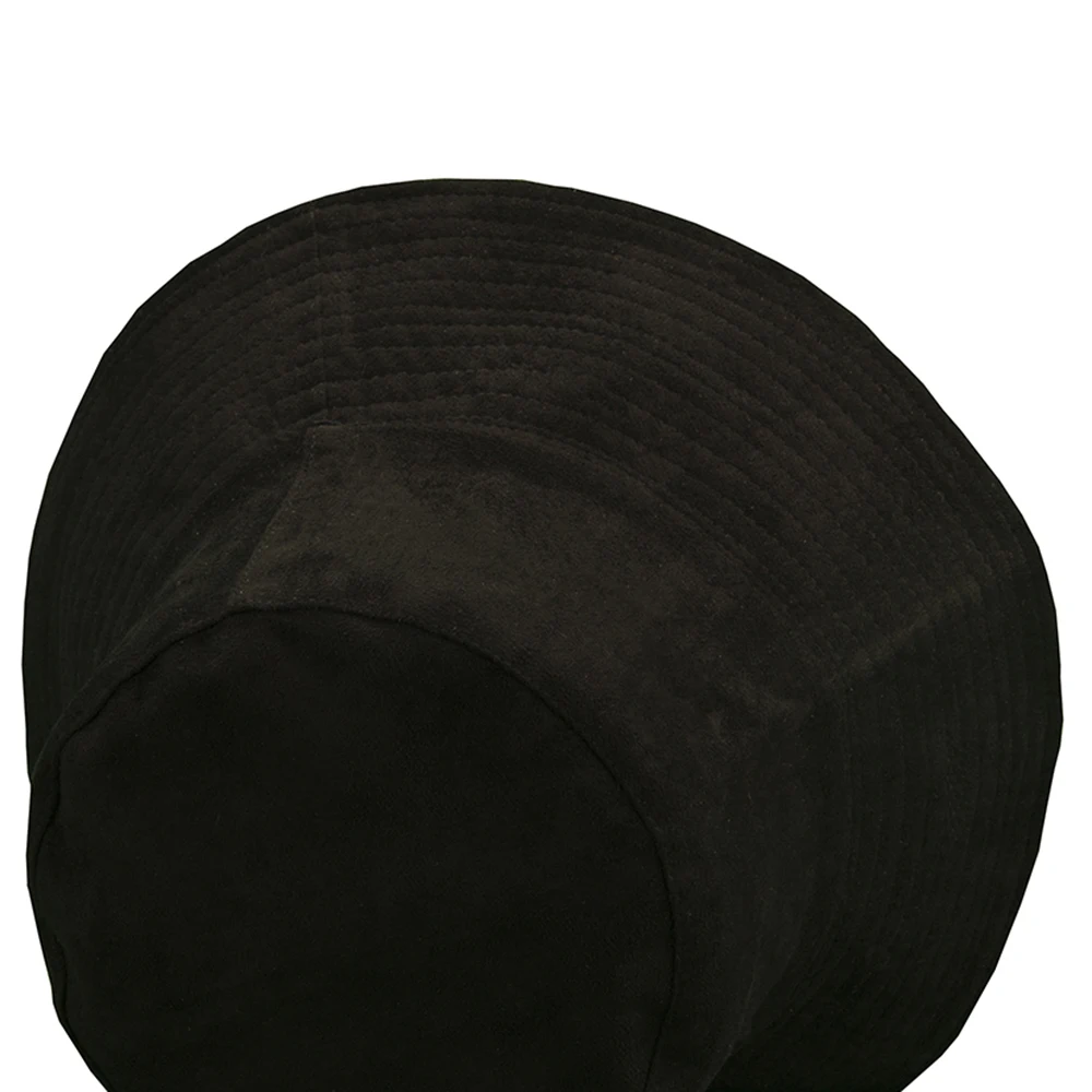 Bucket hat Naujų Europos ir Amerikos suede žvejo kepurė su platų kraštų gryna spalva plokštė dvigubai baseino skrybėlę rudenį lauke, saulės, skrybėlę