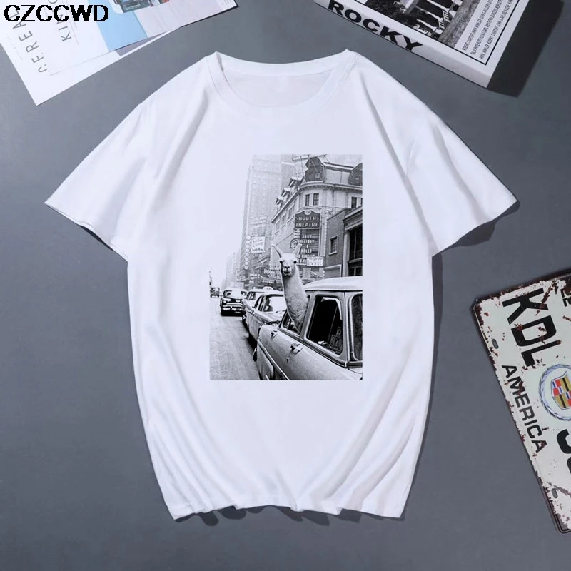 CZCCWD Poleras Mujer De Moda 2019 Balti Marškinėliai Harajuku Mados Nr. Bū-lama, Įdomus, Juokingas Marškinėlius Laisvalaikio Kawaii Streetwear T-shirt