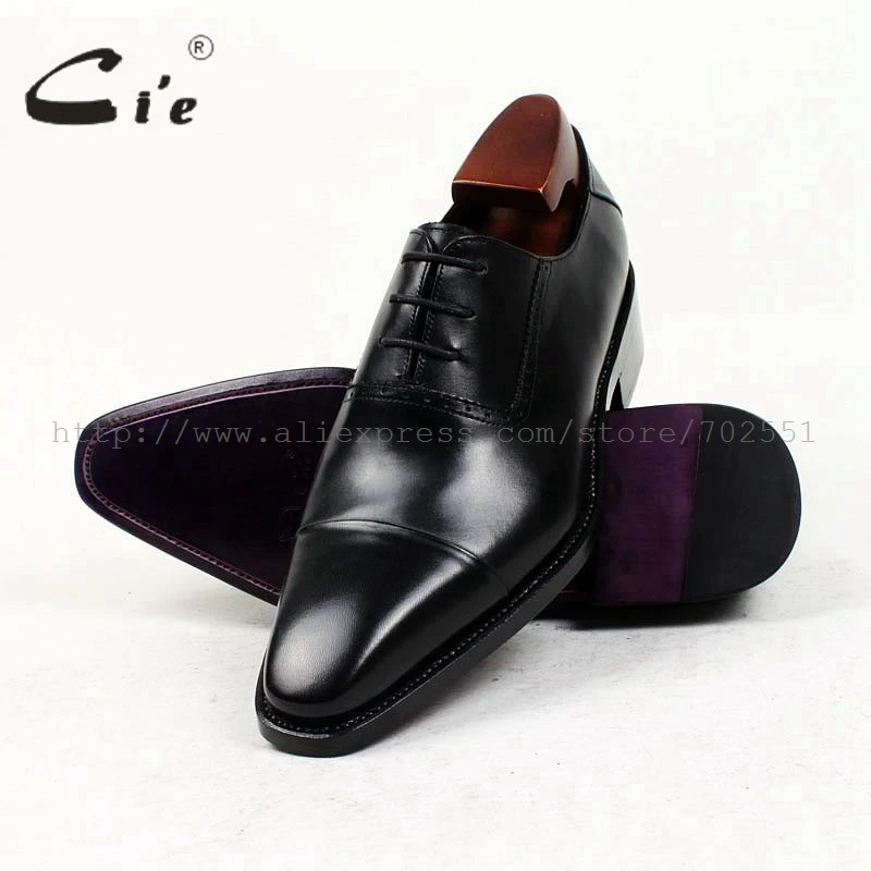Cie pažymėjo tne užsakymą vyrų batų užsakymą oda vyrų batų butas veršiuko oda viršutinis padas rankų darbo vyrai'sblack bžūp kojų batų OX412