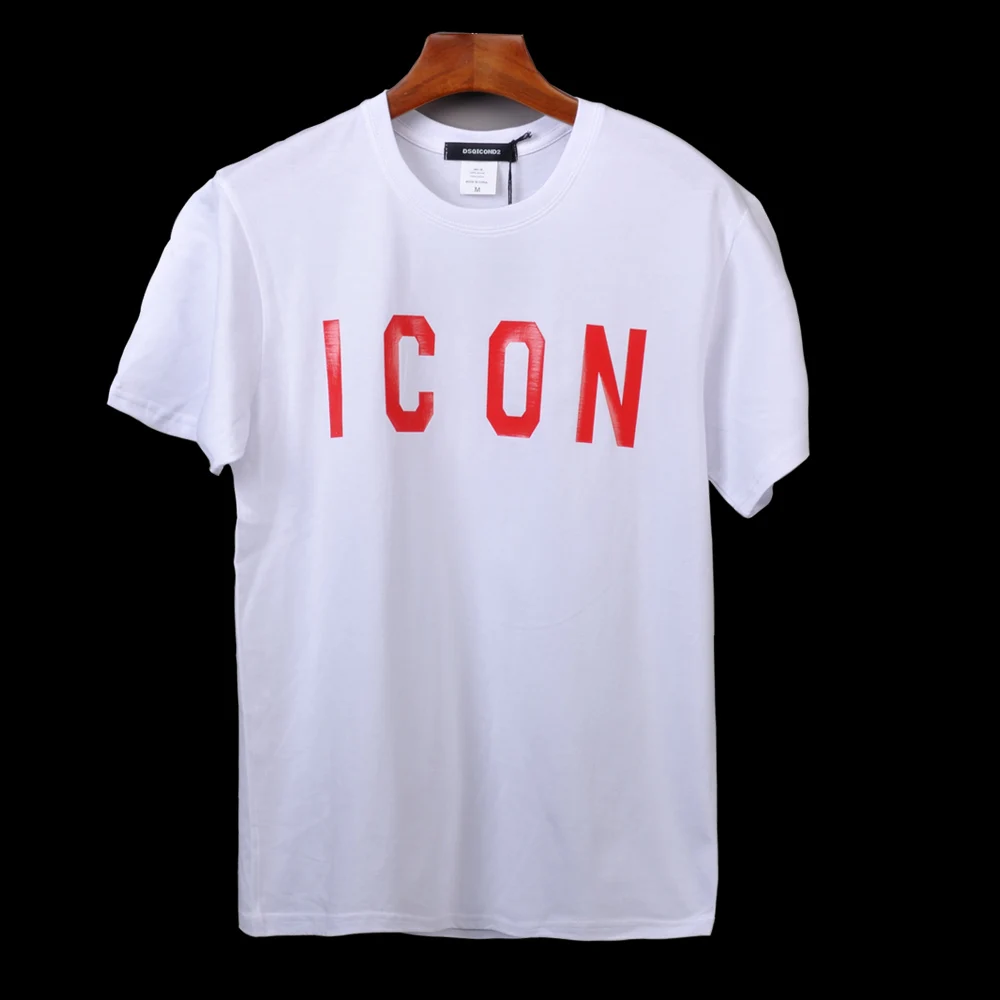 DSQICOND2 Prekės DSQ 2020 Atsitiktinis marškinėliai PIKTOGRAMĄ Spausdinti Viršūnes vyrai Moterys Vasarą Atsitiktinis Medvilnės trumpomis Rankovėmis Tees Prarasti Pora Viršūnės