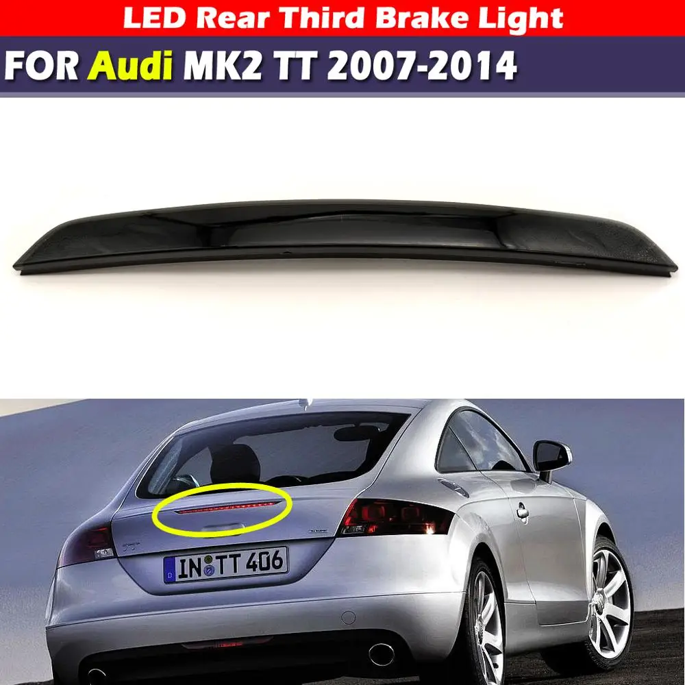 Didelės galios LED Galiniai 3 stop Žibintas, skirtas Audi TT MK2 2007-LED Tvarto Durų Automobilis, Trečiasis Stabdžių Žibintas Aukšto Kalno Stop Žibintas