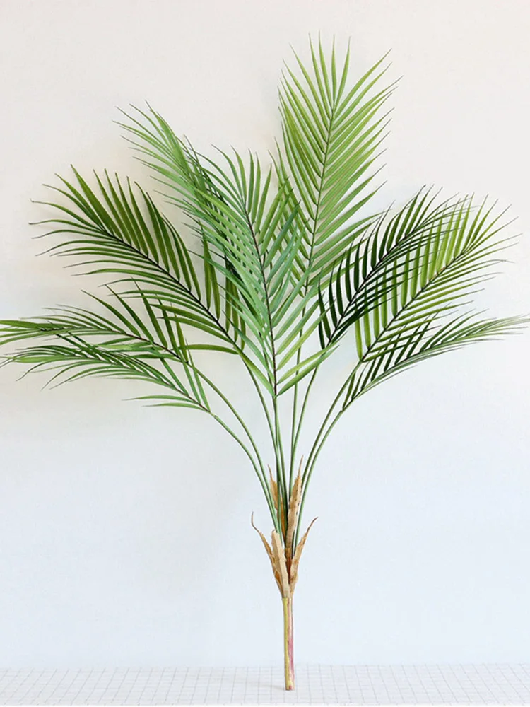 Dirbtinės Plastikinės Palmės Lapų Augalų Žalioji Dykumos Vasaros Apdailos Atogrąžų Padirbtų Augalų Sodo Namų Džiunglių Šalis, Vestuvių Dekoras