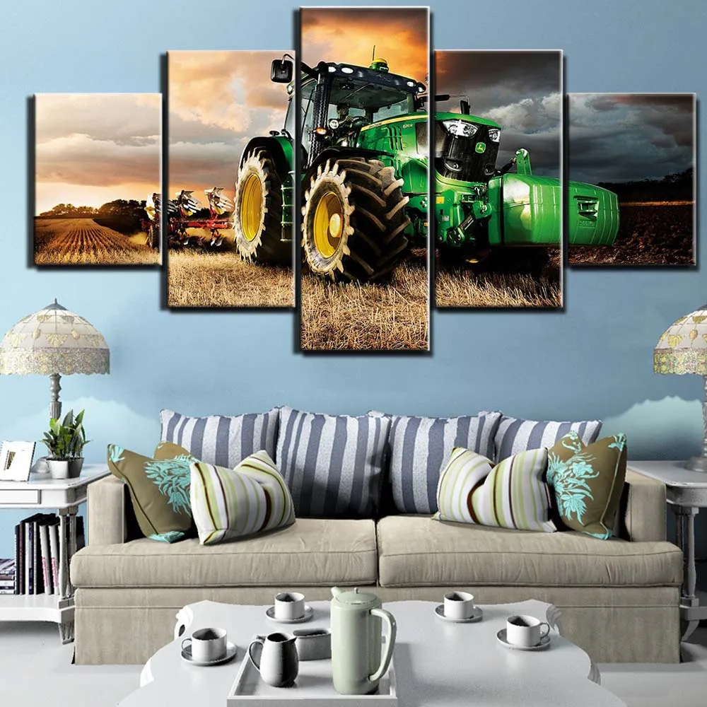 Drobės tapybos 5 gabalas meno traktoriaus HD atspausdintas sienos Menas namų dekoras drobė, tapyba nuotraukos plakatas spaudinių nemokamas pristatymas F2620