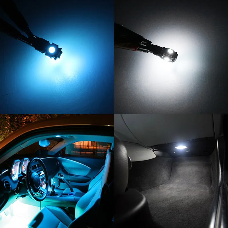 Edislight 11Pcs White Ice Blue Canbus LED Lempos, Automobilių Lemputės Interjero Paketą Rinkinys 2003-2008 m. Dodge RAM 1500 2500 3500 Dome Light