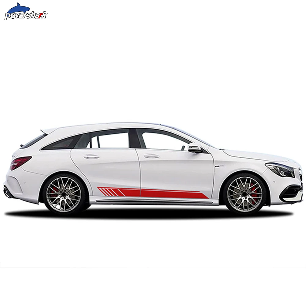 Edition 1 AMG Automobilių Durų Šoninės Juostelės Sijonas Lipdukas Mercedes Benz CLA Klasė CLA45 C117 X117 W117 C118 X118 CLA35 Priedai