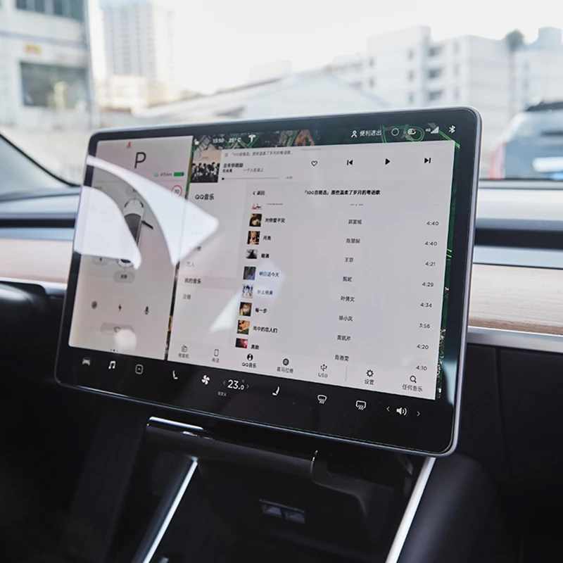 FCXvenle Centro Kontrolės Touchscreen Grūdintas Stiklas Raštas Filmas Tesla Model 3 S X Priedai, Navigacijos Ekrano Apsaugos