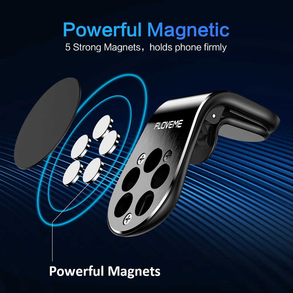 FLOVEME L Formos Magnetiniai Mini Automobilinis Telefono Laikiklis Lizdo Oro Angos Laikiklis Magnetas Automobilio Savininkas Stovėti Samsung A51 A71 S10 S20