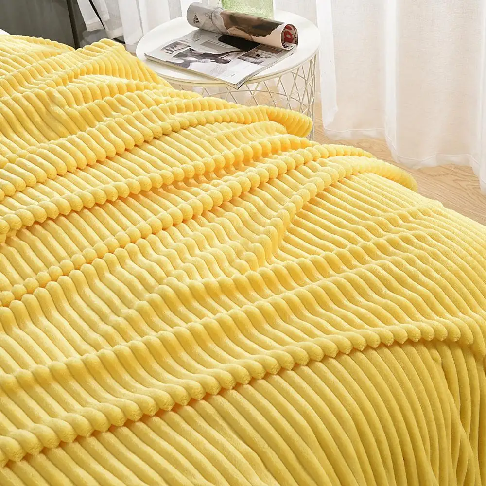 Geltona Minkštas Šiltas Koralų Vilnos mesti antklodę lova Žiemos Lapas, sofos antklodė Nešiojamų Automobiliu Antklodė dropshipping