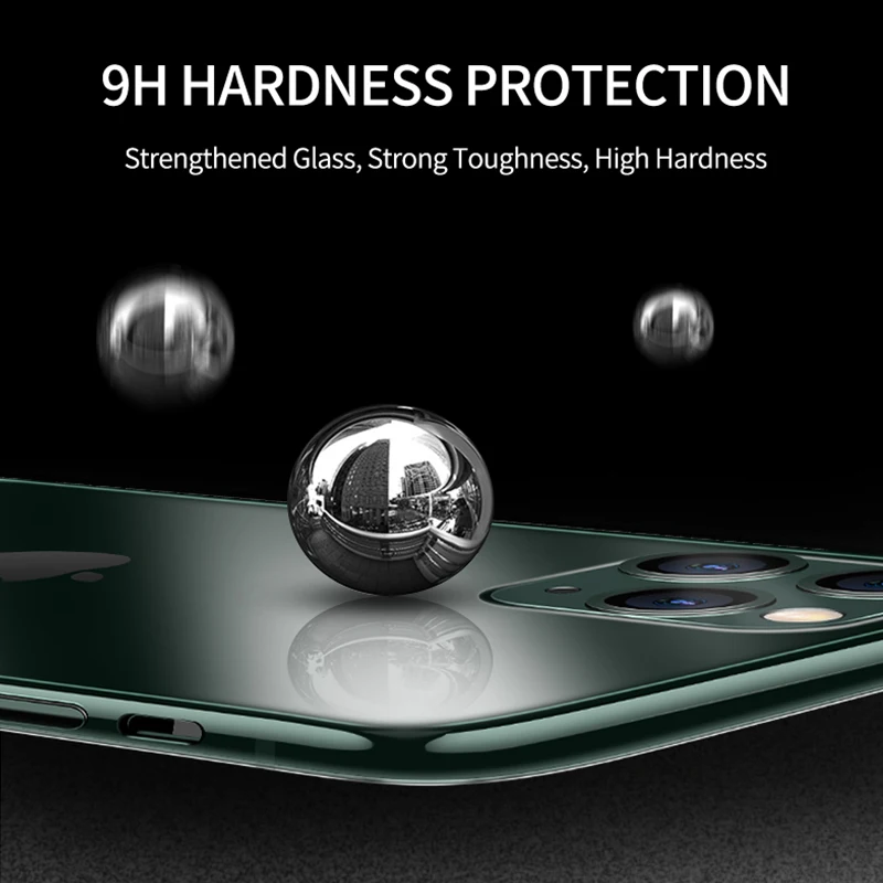 IHaitun Prabanga Stiklo Atveju iPhone 11 12 Pro Max XS XR X 7 8 Atvejais Minkštas Kraštas Ultra Plonas Permatomas Dangtelis