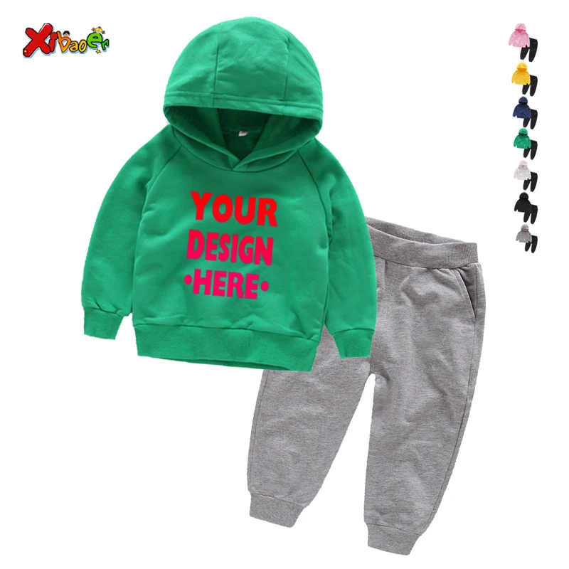 Individualizuotos dizainas savo drabužius Mergaitėms su gobtuvu mados Atitiktų Naujus Berniukai Hoodies Mergina Hoodies Palaidinės Kostiumo Vaikai Hoodies Logotipas