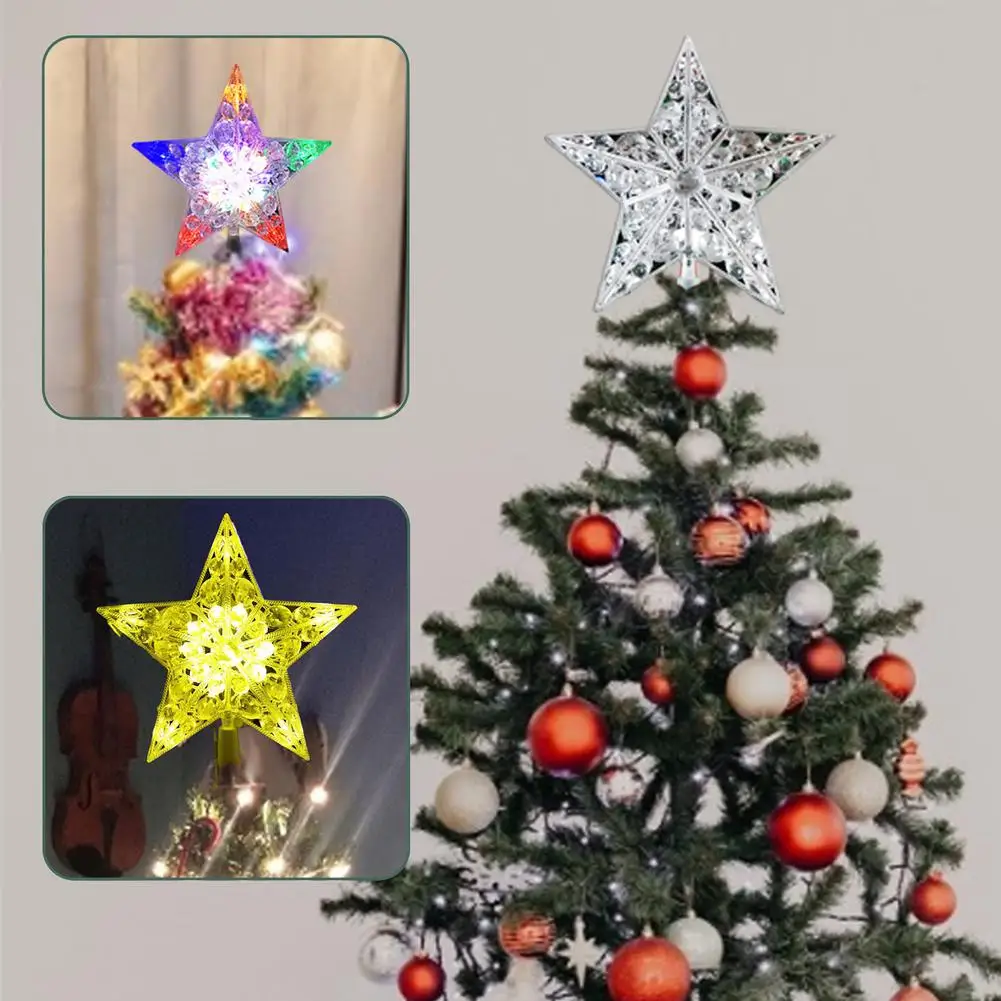 Kalėdų Eglutė Topper Star Ornament Linksmų Kalėdų, Naujųjų Metų Šaliai Atostogų Festivalis Namo, Medžio Apdaila Viršų