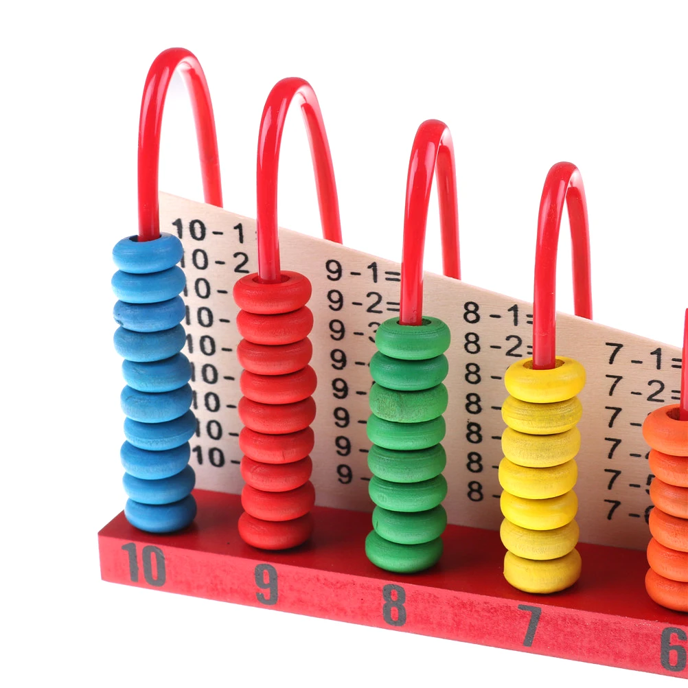 Karšto Pardavimo Vaivorykštė Granulių Klasikinis montessori Matematikos Medinis Žaislas mokymosi Pradžioje švietimo žaislas dovana Medinių abacus Kūdikių Matematikos žaislai