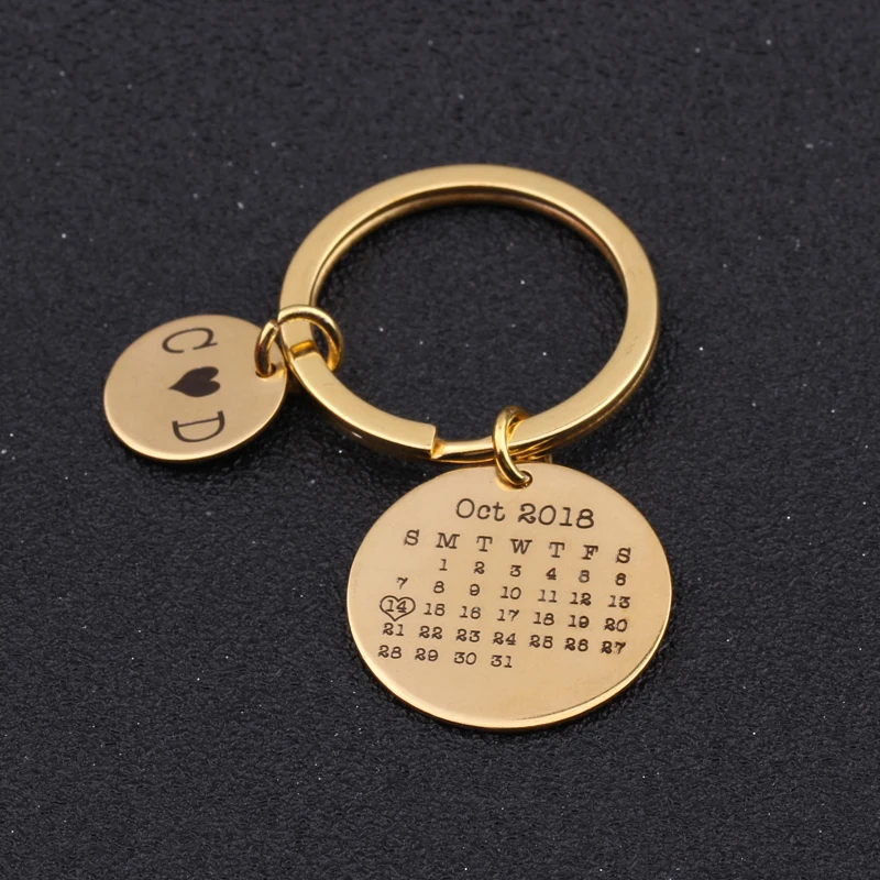 Key Chain Asmens Customed Pavadinimas Dovana Gimtadienio, Vestuvių, Jubiliejų, Vaikinu, Mergina Mėgėjams Paketų Prižiūrėtojų Raktinę Keyset