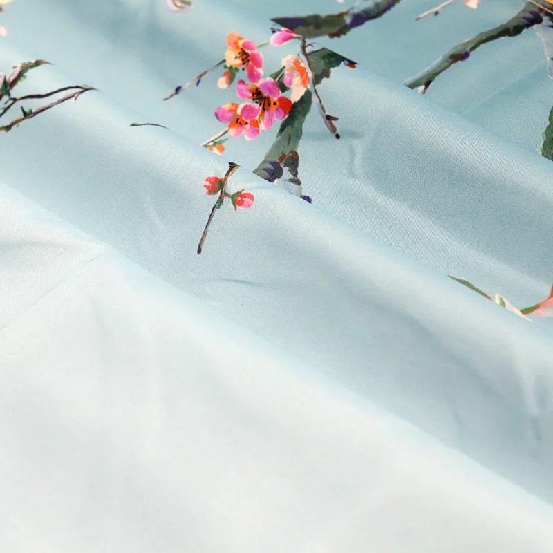 Kinijos Paukščių Gradientas Dušo Užuolaidos Vonios Magpies ir Augalų Žaliosios Vandeniui Audinio, Poliesterio Vonios Dekoro 180 x 180cm