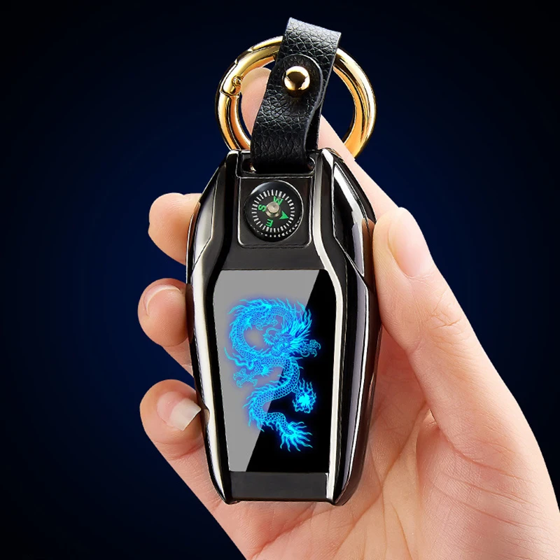 Kompasas Automobilio Pultelio Lengvesnis Įkrovimas USB Asmeninį Cigarečių Degiklio Tengsten Kaitinimo Viela Encendedores Partern Yra Atsitiktiniai