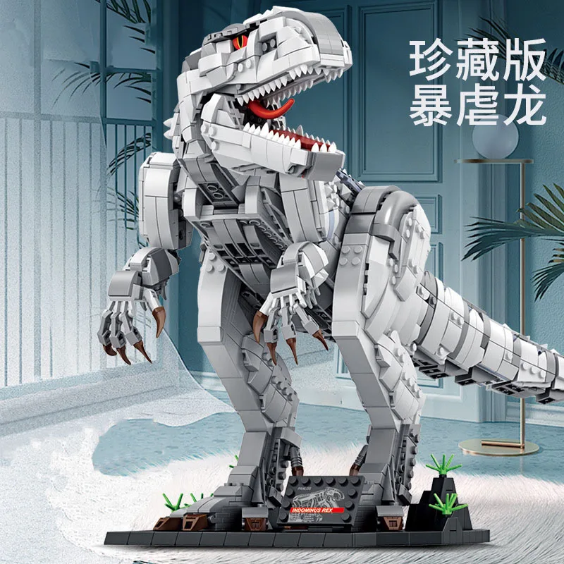 Kūrėjas Ekspertas T. rex Rampage Indominus Tyrannosaurus Rex Dinozaurai Juros periodo Parkas, Pasaulio Modelis, Žaislai Modulinė Statyba Blokai, Plytos