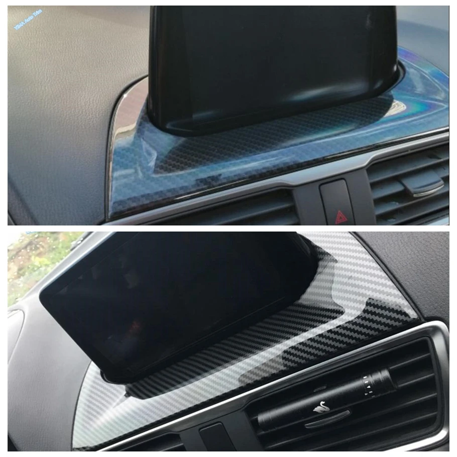 Lapetus Už Mazda 3 AXELA Sedanas Sedanas 2017 2018 ABS Auto Optikos Prietaisų skydelį, Navigacijos GPS Ekrane Ekrano Rėmas Padengti Apdaila
