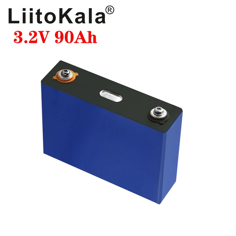 LiitoKala 3.2 V 90Ah LiFePO4 baterija Ličio phospha Didelės talpos 12V 24V 48V Motociklo Elektrinių Automobilių variklių baterija