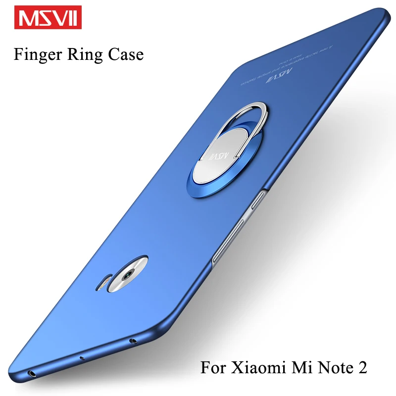 MSVII Atvejais Xiaomi Mi 2 Pastaba Atveju, jei Apimti Piršto Žiedą, Plonas, Matinis Atvejais Xiaomi 2 Pastaba Atveju Mi Note2 Metalo Automobilinio Laikiklio Dangtelį 5.7