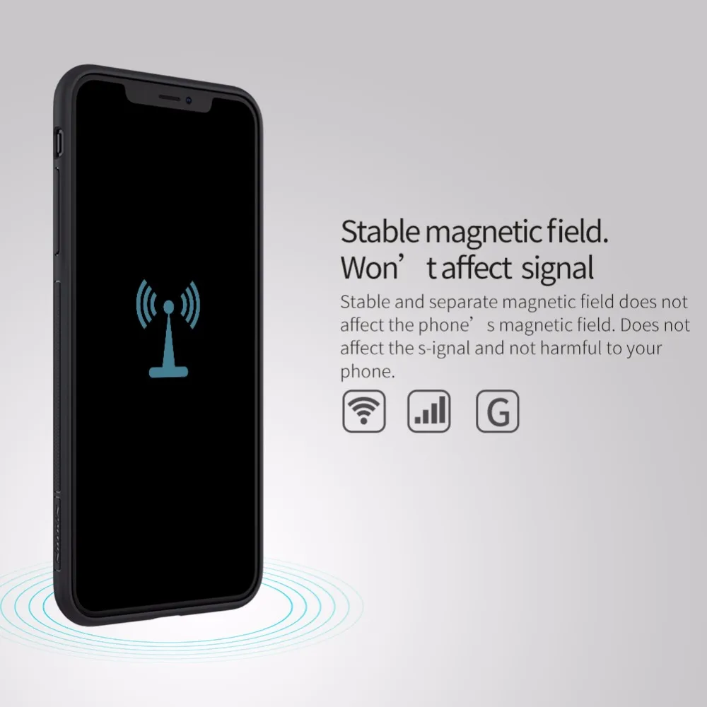 Magnetas Telefono dėklas Skirtas iphone XS Max Parama belaidžio įkrovimo Nillkin Magic 