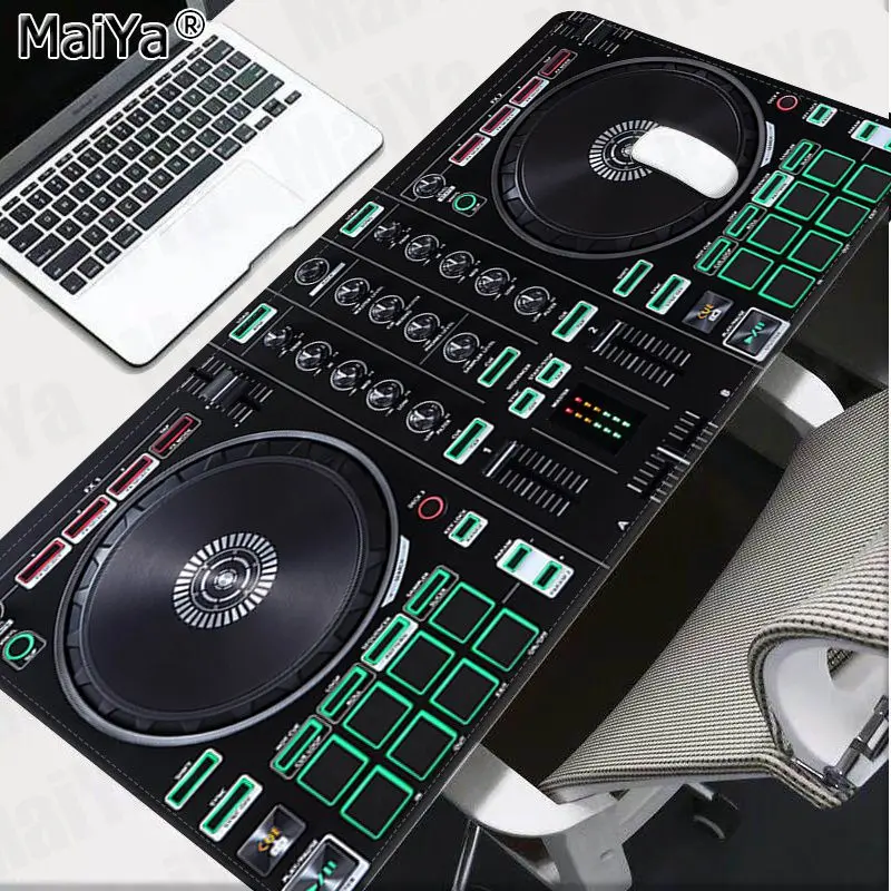 Maiya Derliaus Cool DJ muzikos Nešiojamas Žaidimų Pelės Kilimėlis Nemokamas Pristatymas Didelis, Mouse Pad Klaviatūros Kilimėlis