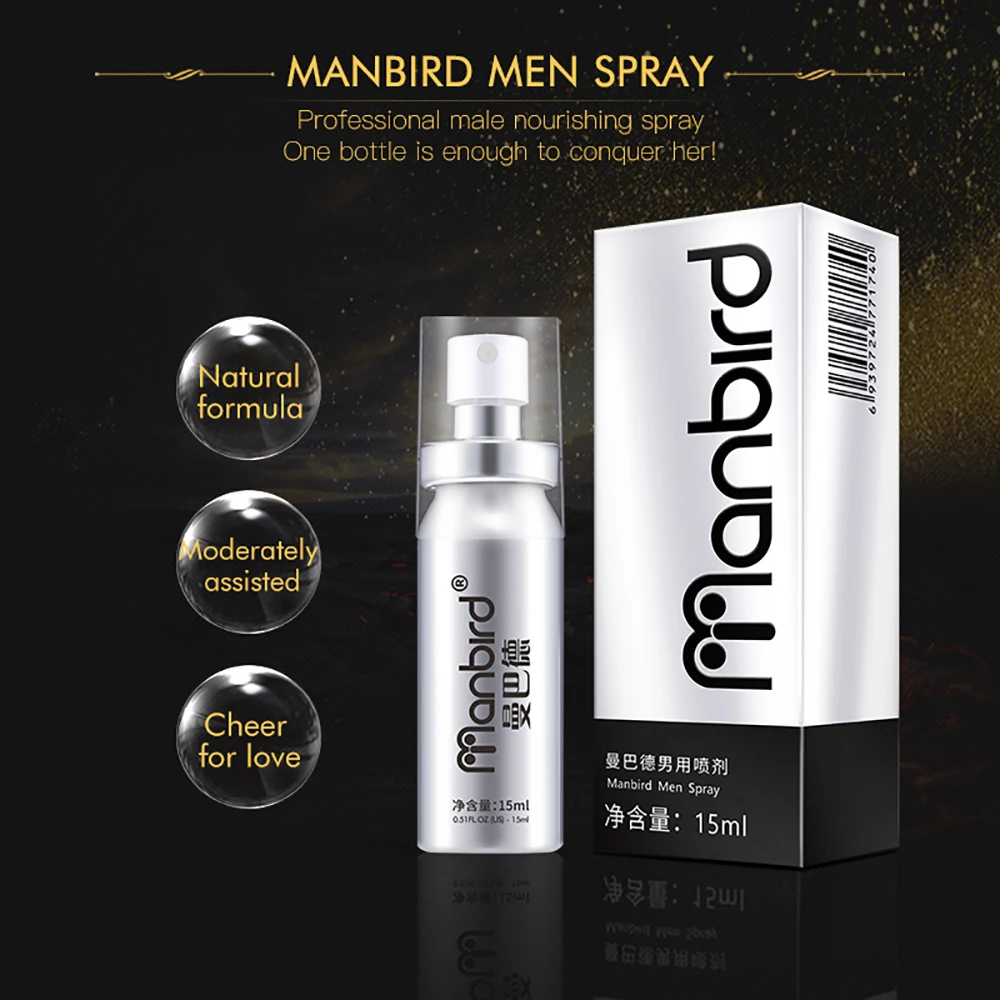 Manbird Vyrų Sekso Delay Spray Vyrų Kovos Ankstyvos Ejakuliacija Pratęsti Didelis Penis Plėtros Gaidys Erekcija Stipriklis Suaugusiųjų Produktas