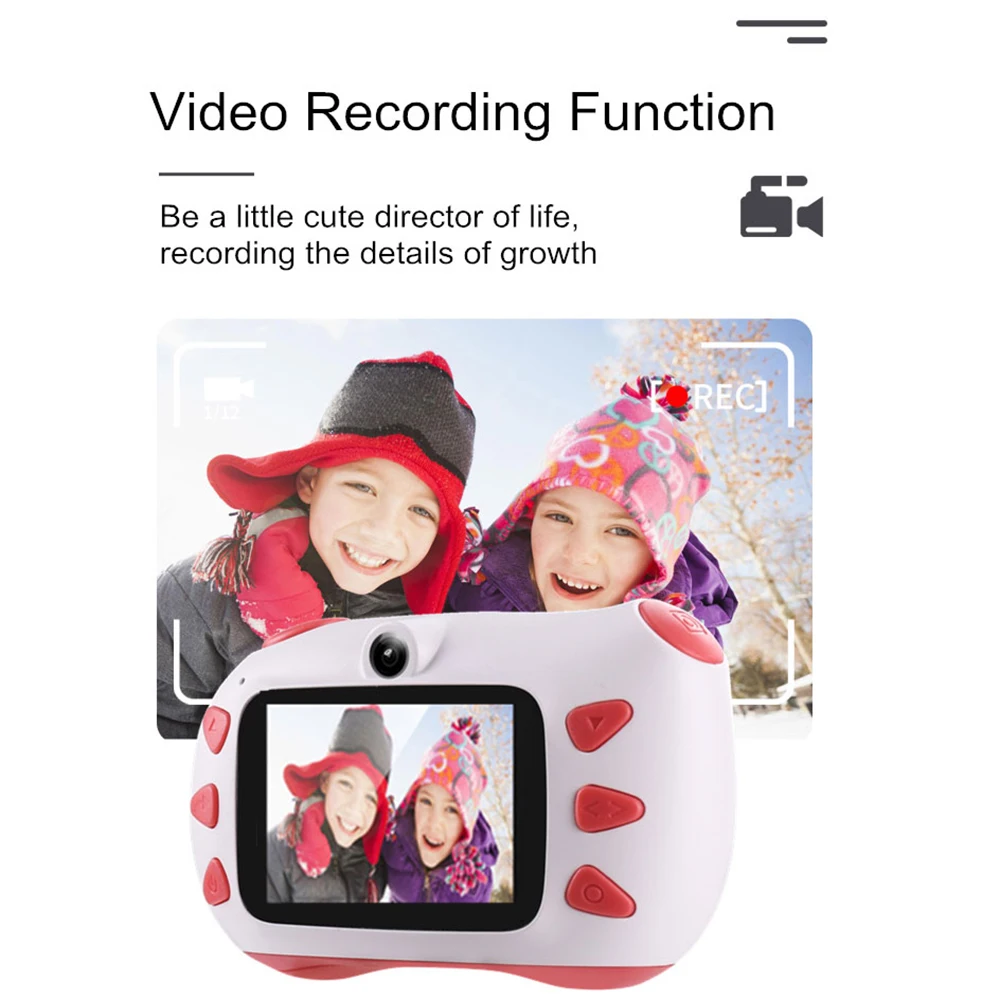 Mielas Vaikų Foto Kamera, 2inch Rodyti Vaikams Kamera, Skaitmeninis Fotoaparatas Žaislai Vaikams Dovanų-Vaizdo Kamera Mini Ekrano Kūdikių Žaislas